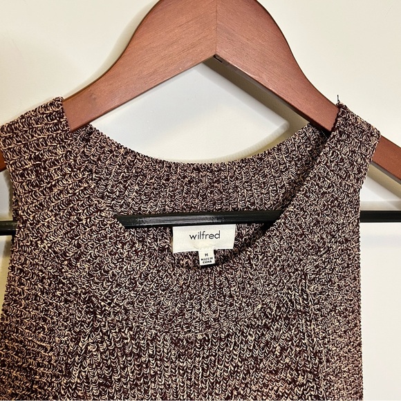 Aritzia | Wilfred Knit Crevier Halter Top |Brown & Tan | Size M - Picture 5 of 10